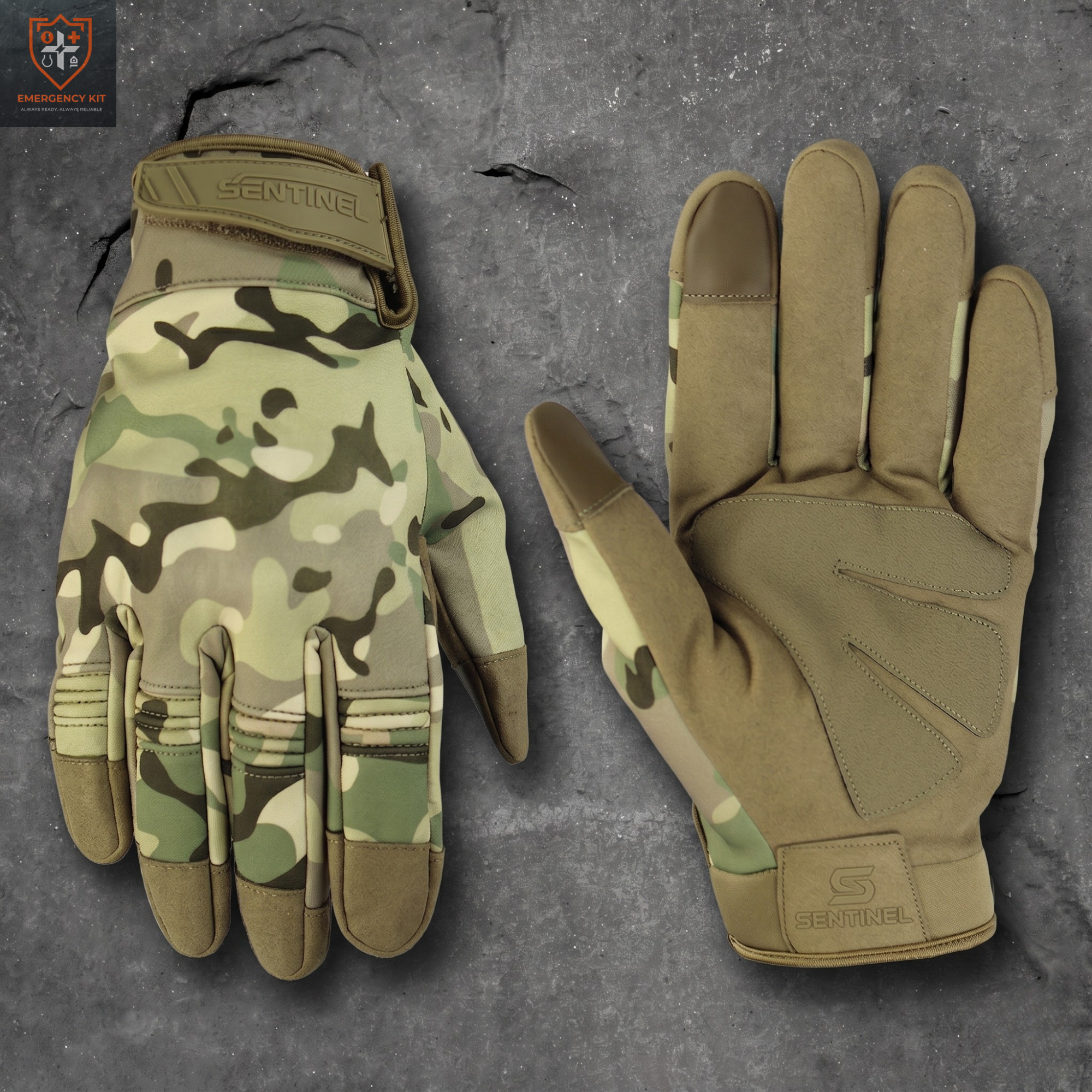 Apex Sentinel Tactical Touchscreen Gloves | Multi-Terrain Combat & Sport Protection
