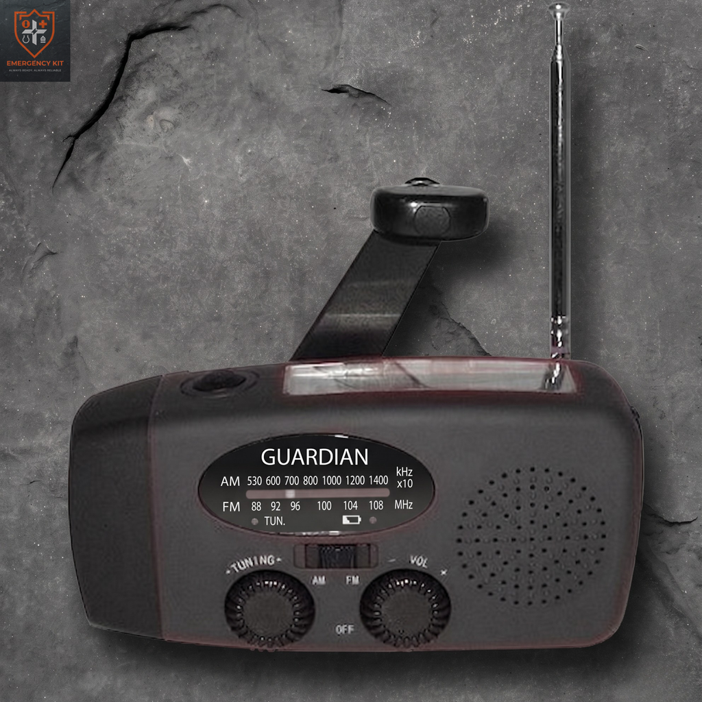 Guardian Solar/Crank Weather Radio | 3-in-1 Emergency Power & Light Station