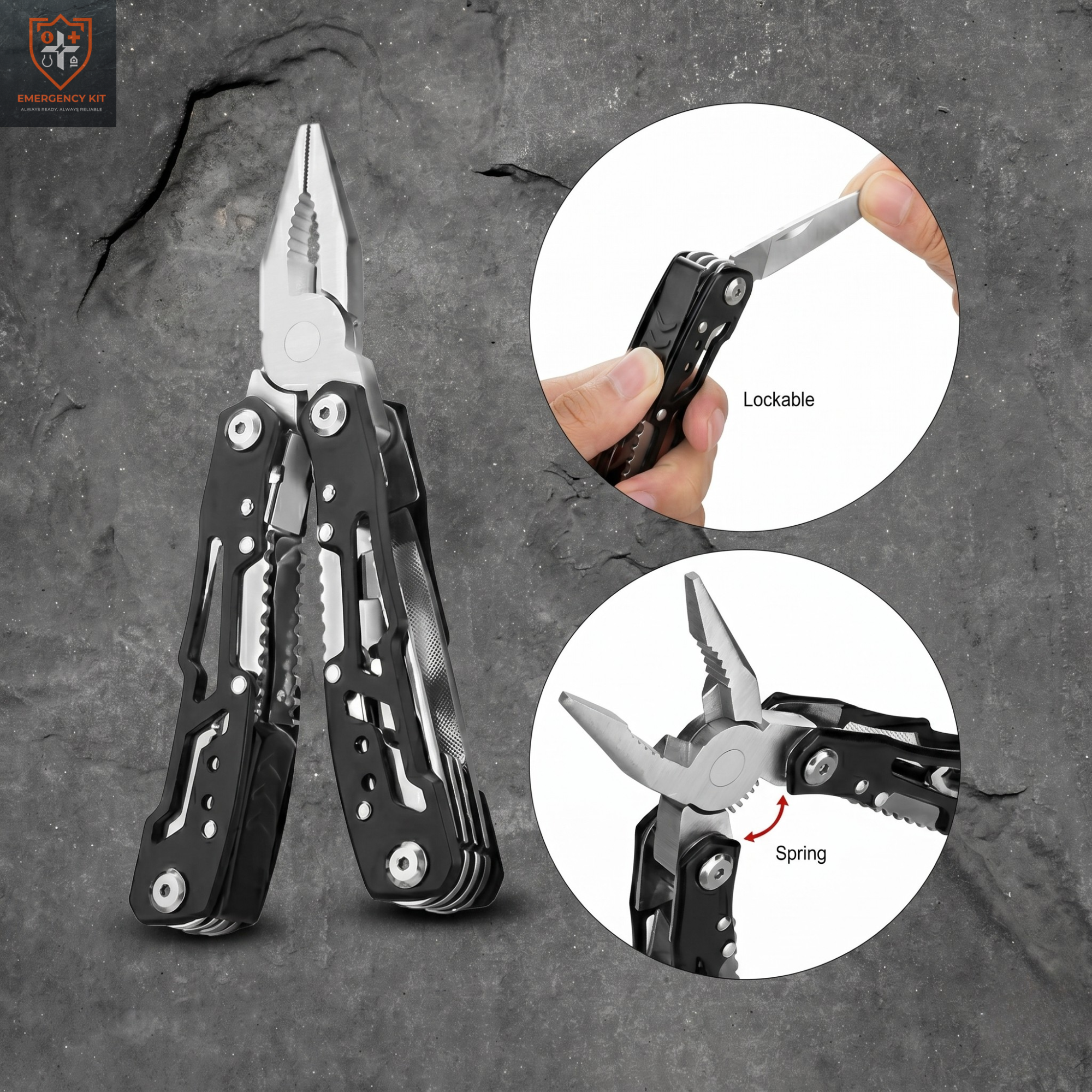 IronGrip 14-in-1 Tactical Multi-Tool Pliers | Industrial-Grade Stainless Steel