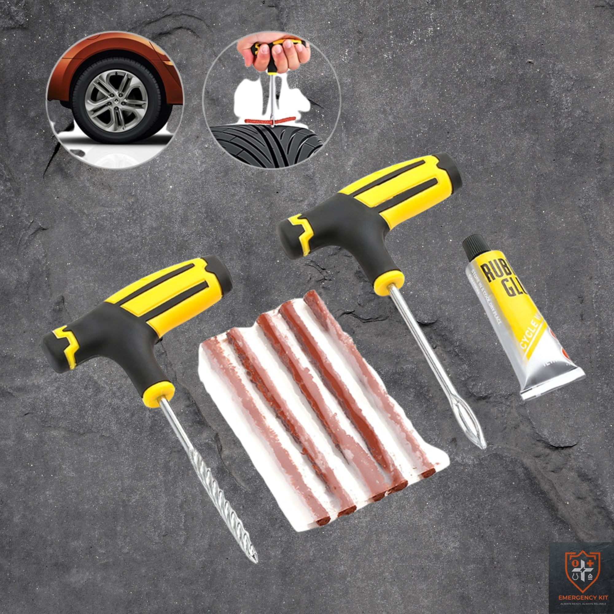 Rapid-Plug Roadside Tire Repair Kit | Heavy-Duty Tubeless Puncture Recovery