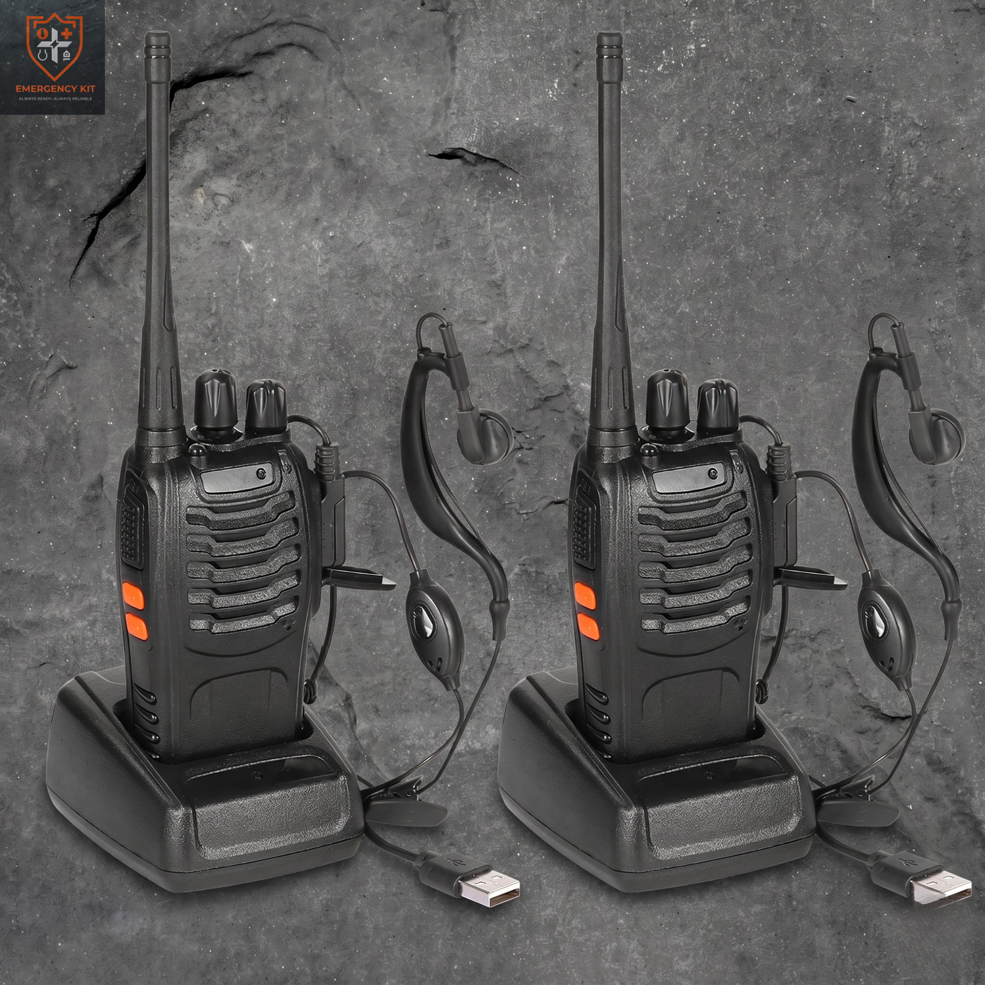 Sentinel 16-Channel Tactical Radio | Long-Range Industrial Comms (Set of 2)
