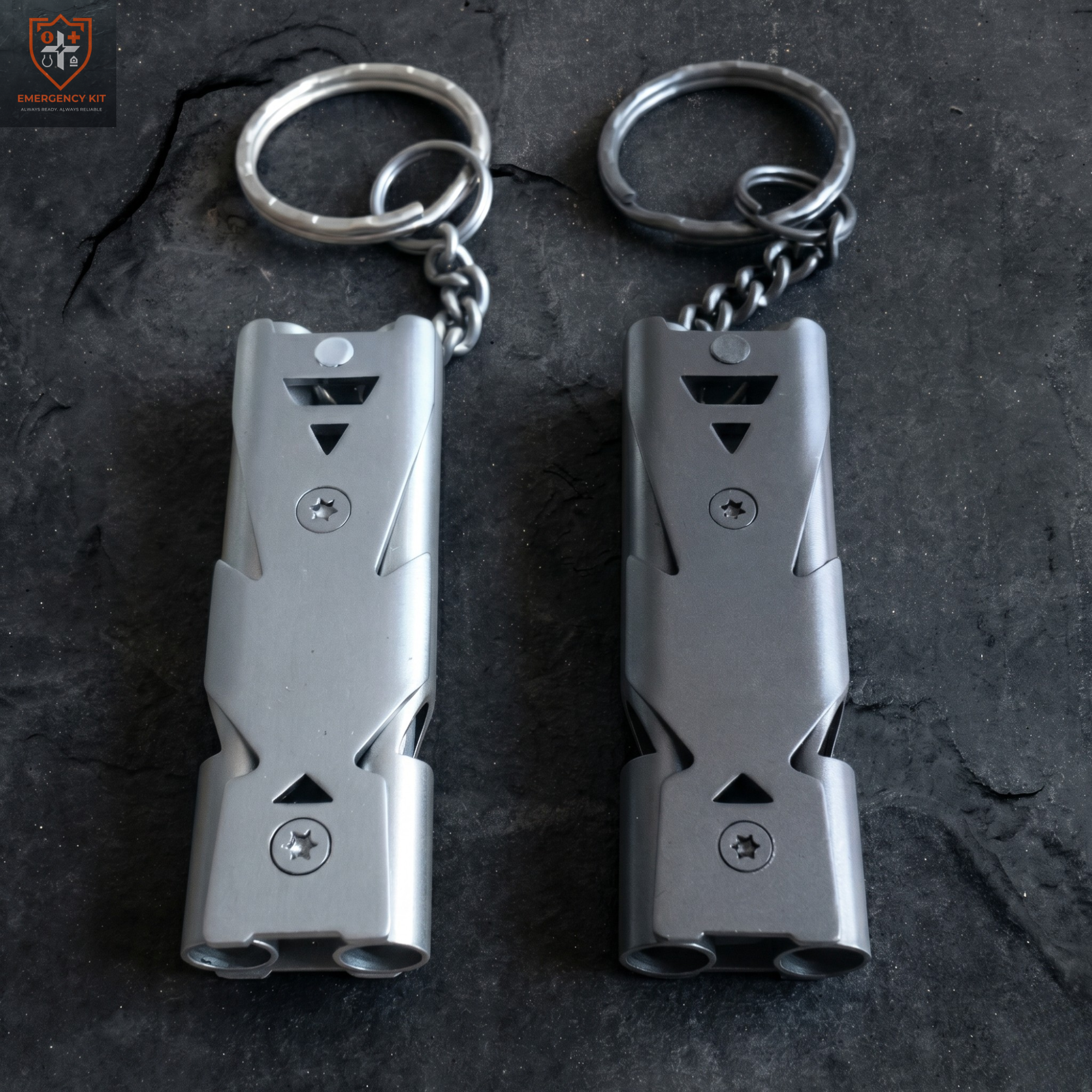 Sentinel Dual-Tube Survival Whistle | 120dB High-Decibel Emergency Signal