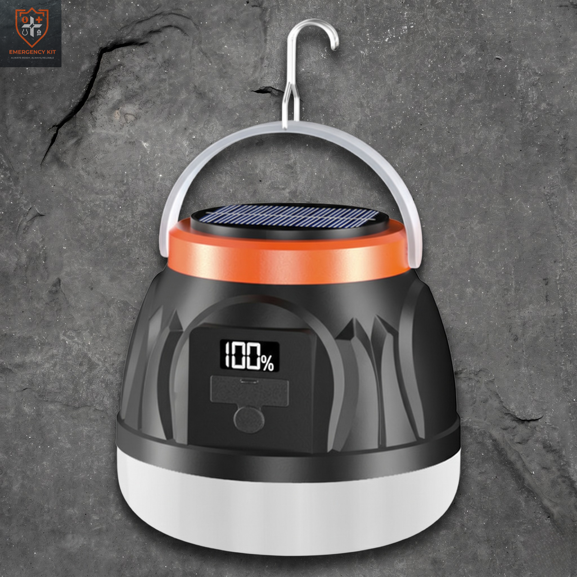 Sentinel Solar-Charge 360° Camping Lantern | High-Capacity Emergency Beacon