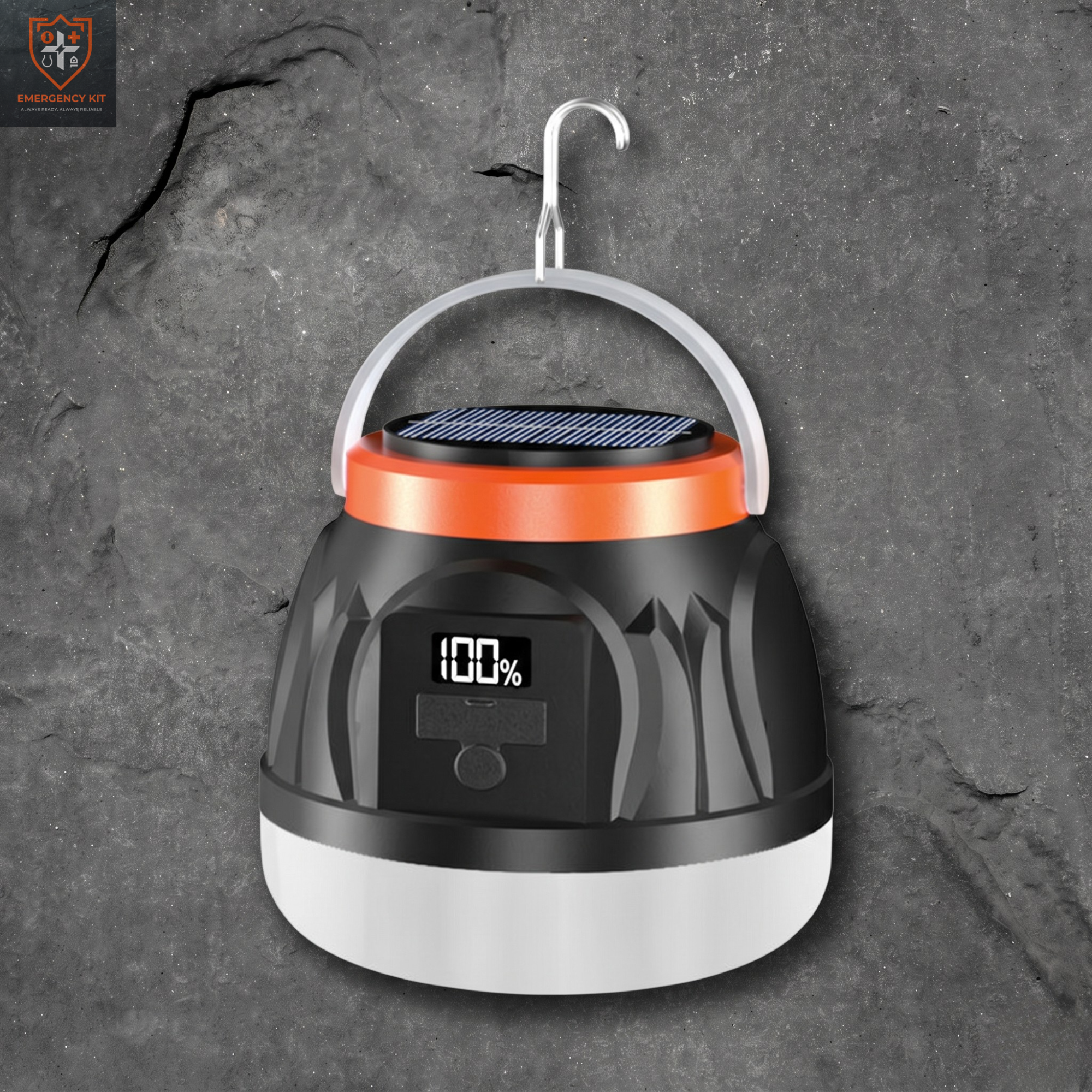 Sentinel Solar-Charge 360° Camping Lantern | High-Capacity Emergency Beacon