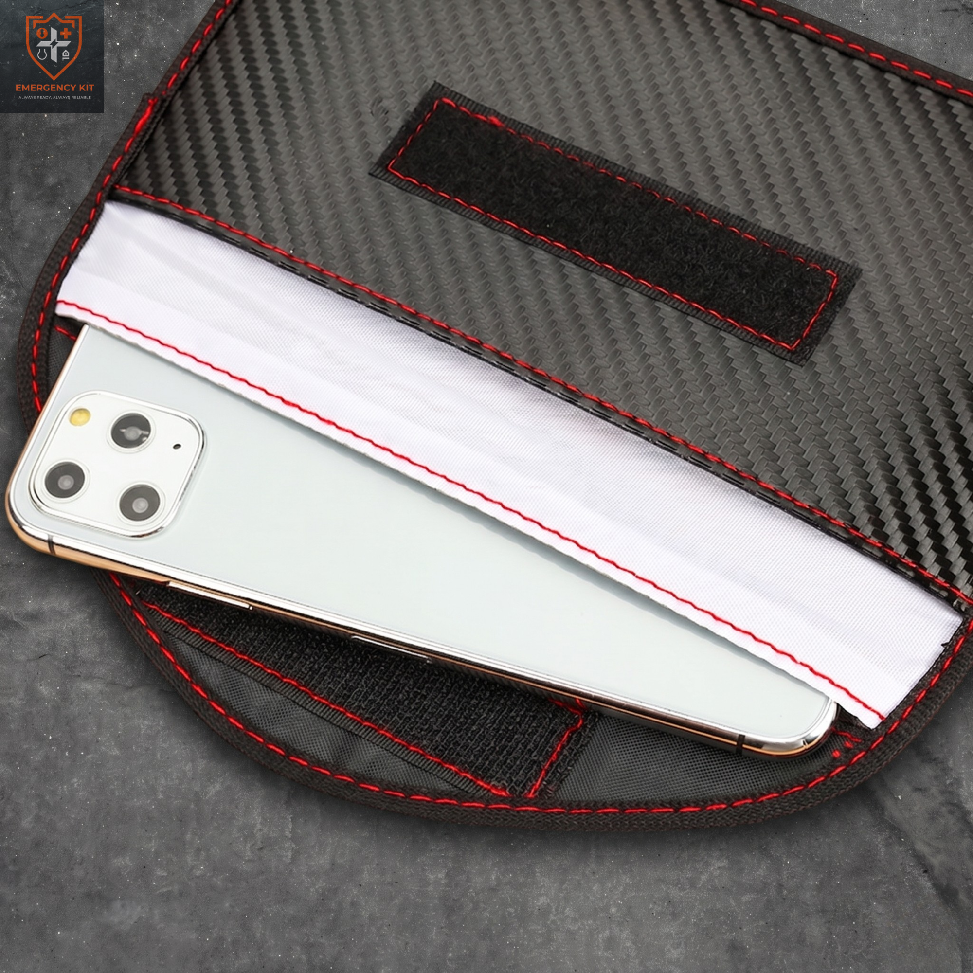 Signal-Block Faraday Shielding Pouch | Tactical RFID & Keyless Signal Protector