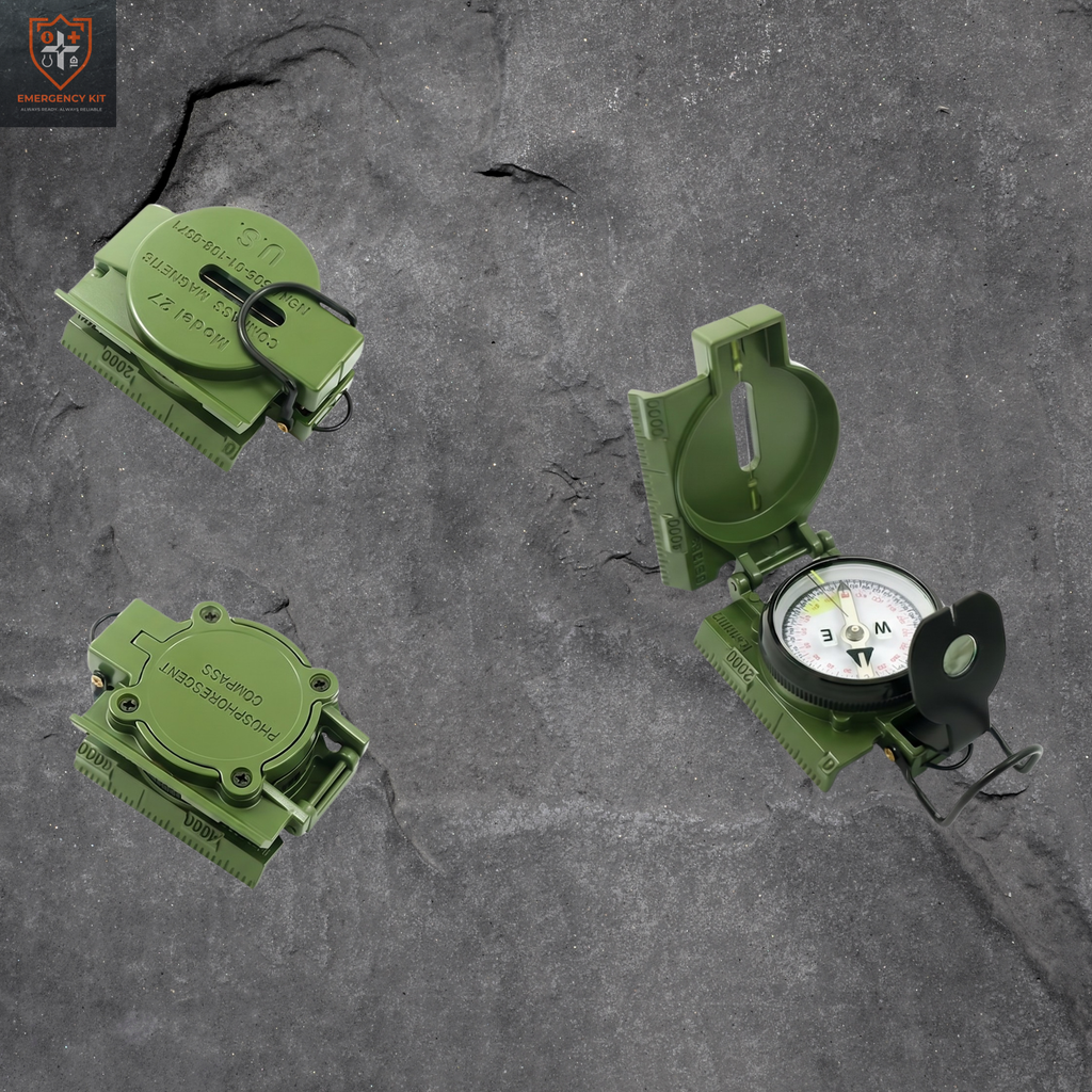 Surveyor’s Professional Geological Compass | High-Precision Lensatic Navigation Tool