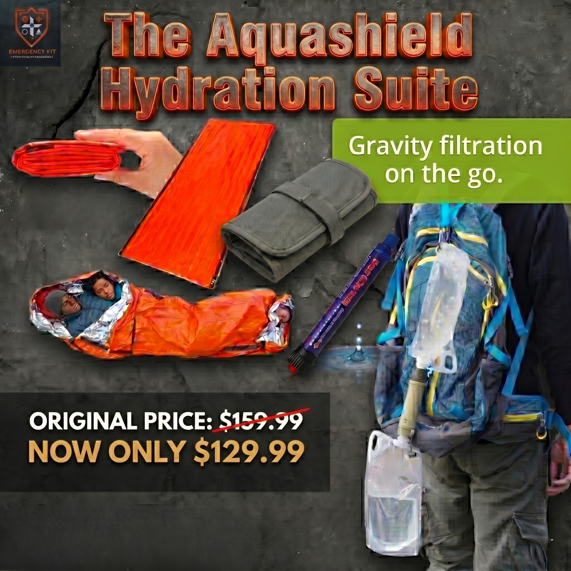 The Aquashield Hydration Suite | Dual-Reservoir 3L Gravity Filtration & Sustainment Core
