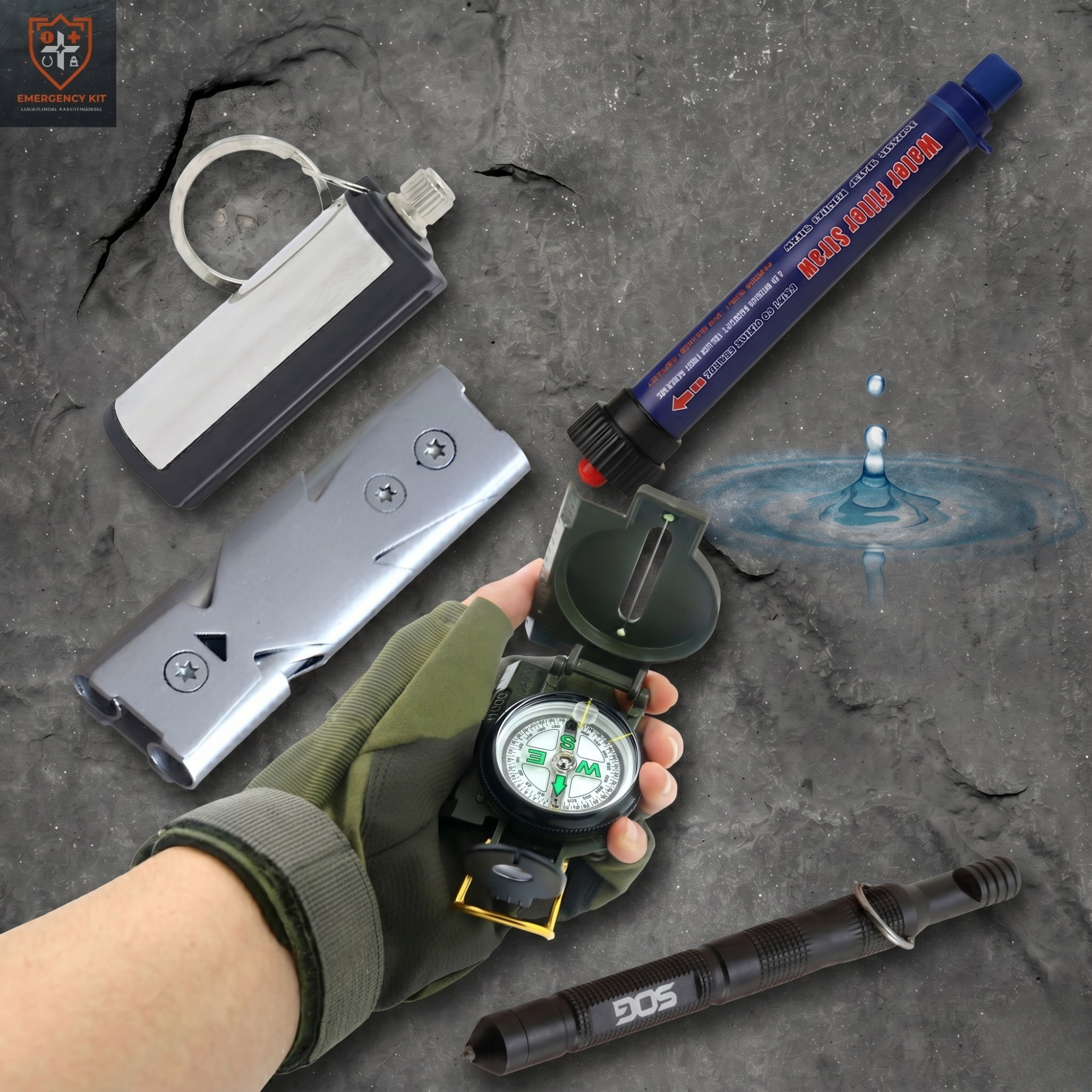 The Primal Elements Survival Core: Fire, Water, & Wayfinding Kit