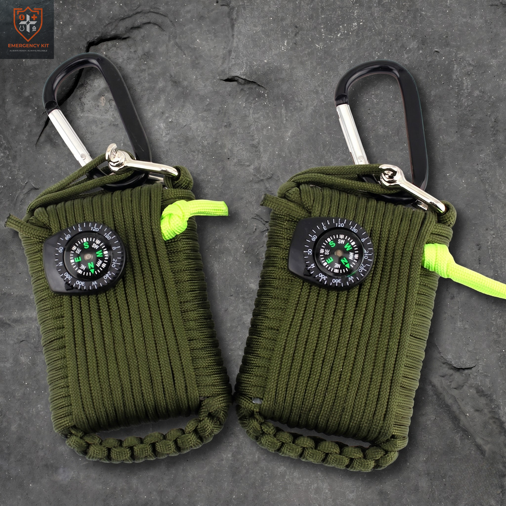 Venture 29-Piece Compact Survival Med-Kit | Tactical Paracord Emergency Station
