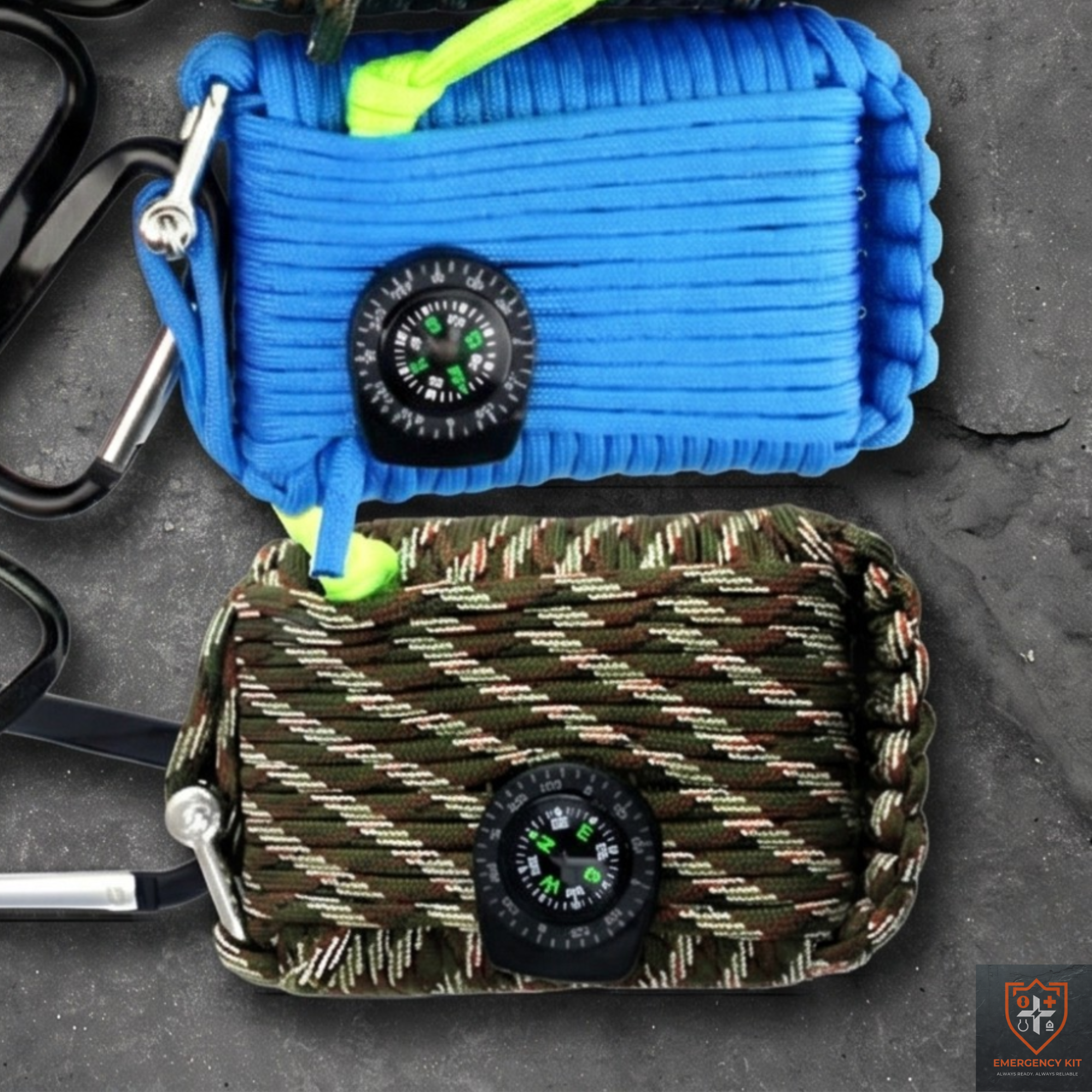 Venture 29-Piece Compact Survival Med-Kit | Tactical Paracord Emergency Station