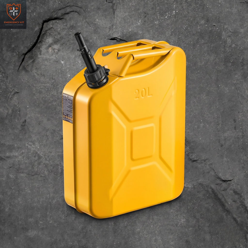 Steel-Core 5.3 Gallon Jerry Can | Military-Grade Fuel Container (Yellow)