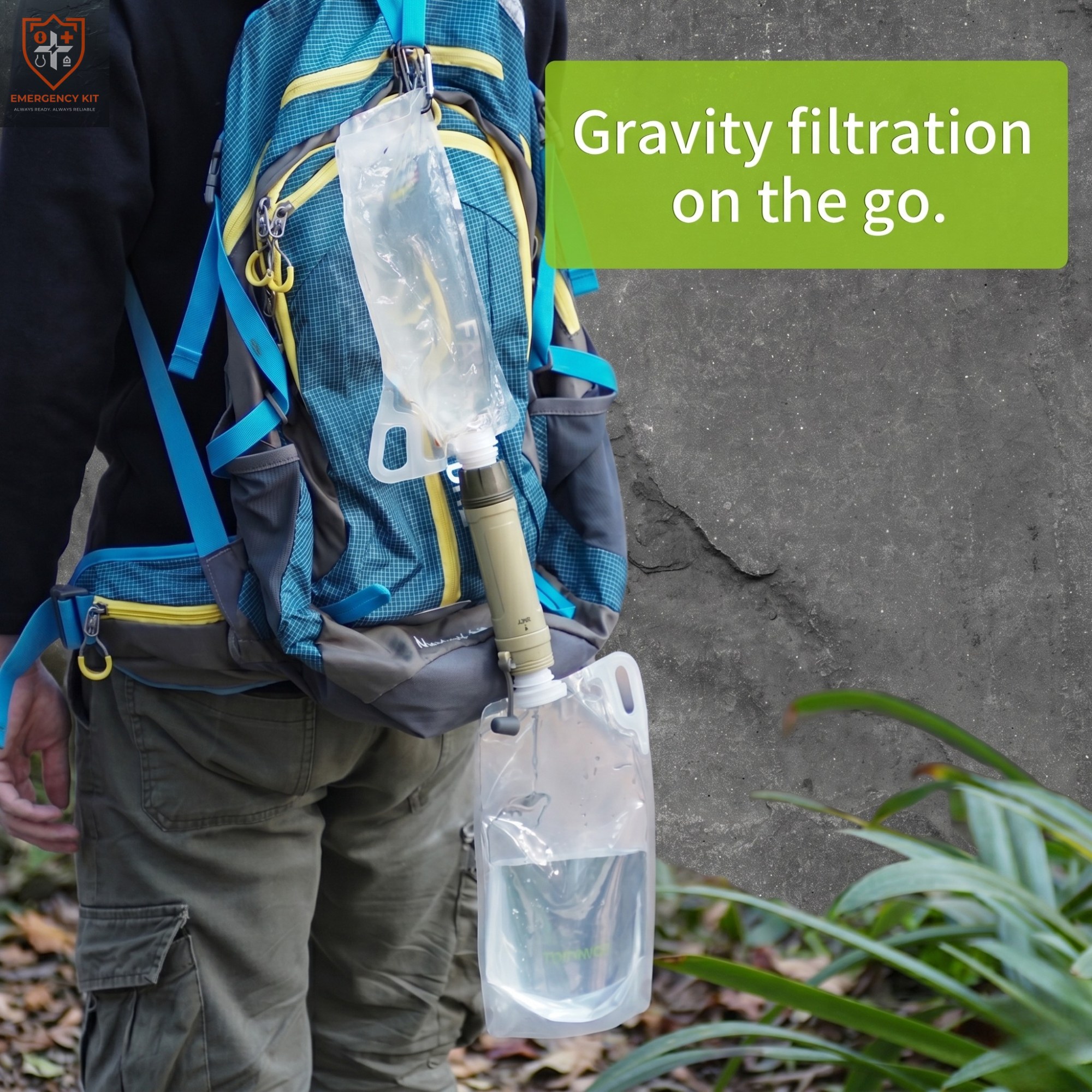 Apex Micro-Filtration Pump | Tactical 3L Dual-Reservoir Hydration System