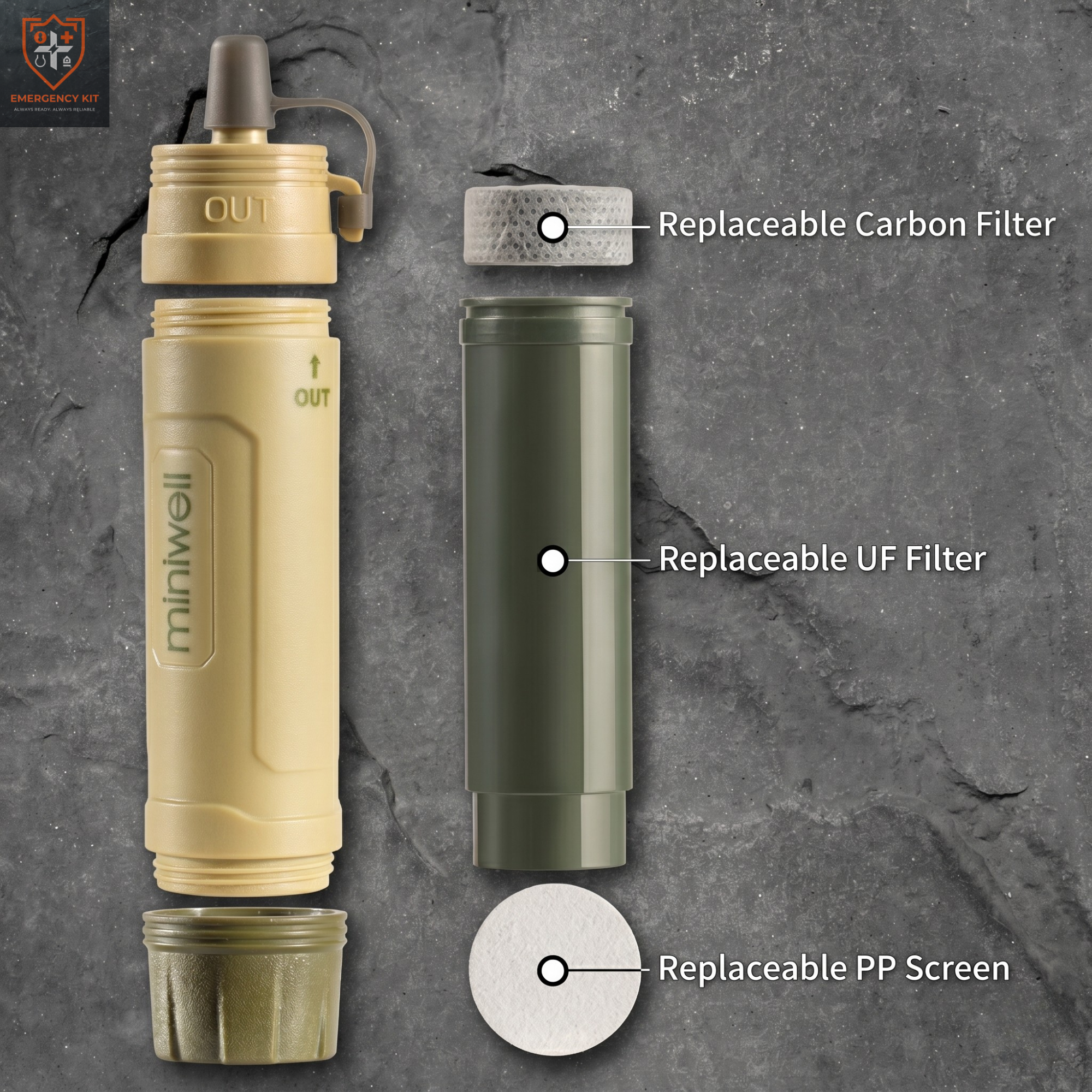 Apex Micro-Filtration Pump | Tactical 3L Dual-Reservoir Hydration System