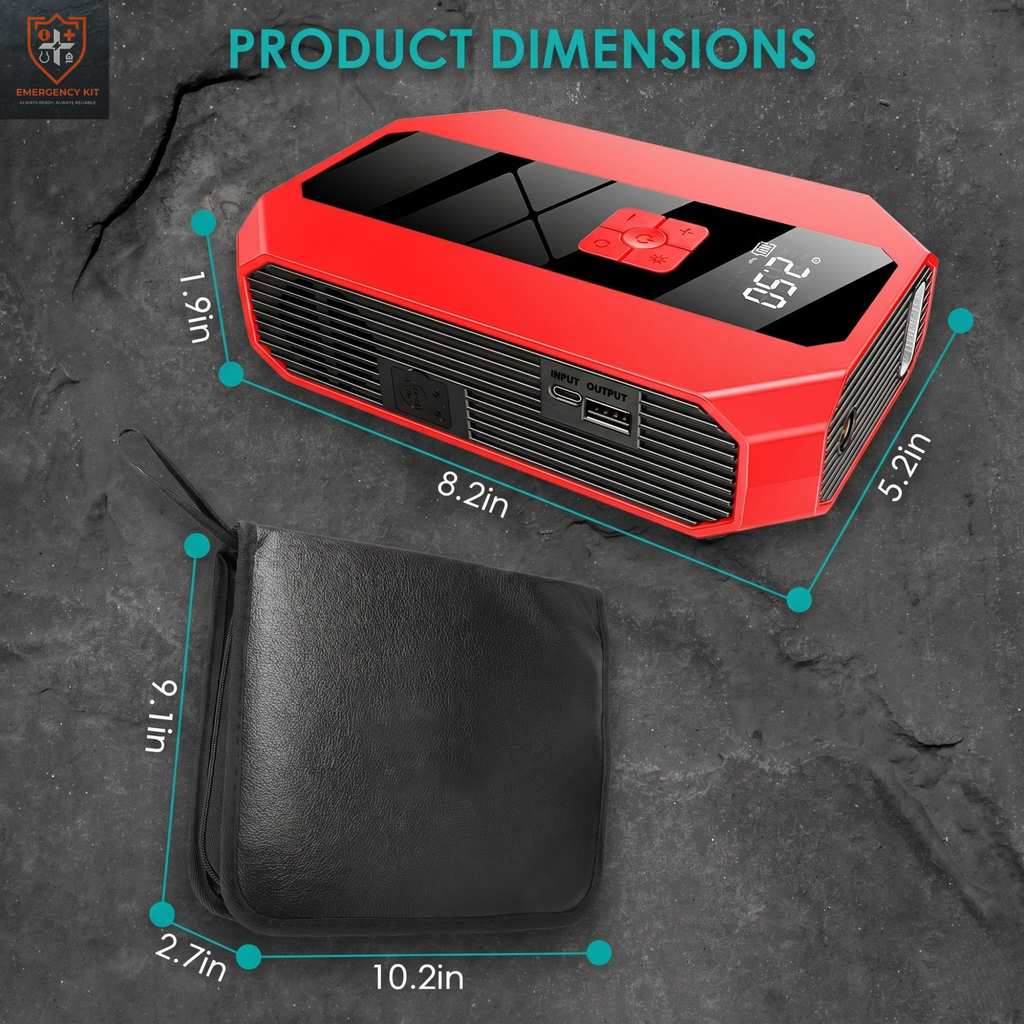 Titan 4-in-1 Emergency Jump Starter & Intelligent Air Compressor | 1500A Peak