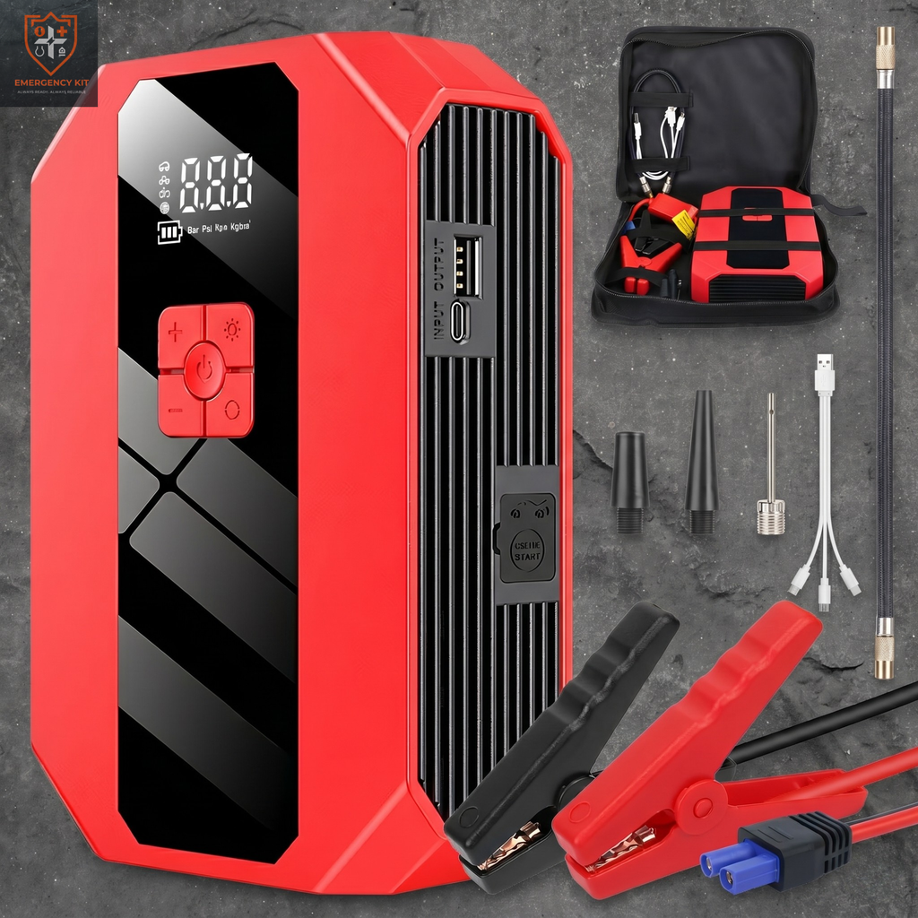 Titan 4-in-1 Emergency Jump Starter & Intelligent Air Compressor | 1500A Peak