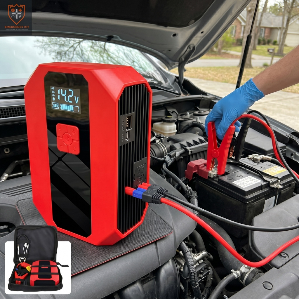 Titan 4-in-1 Emergency Jump Starter & Intelligent Air Compressor | 1500A Peak